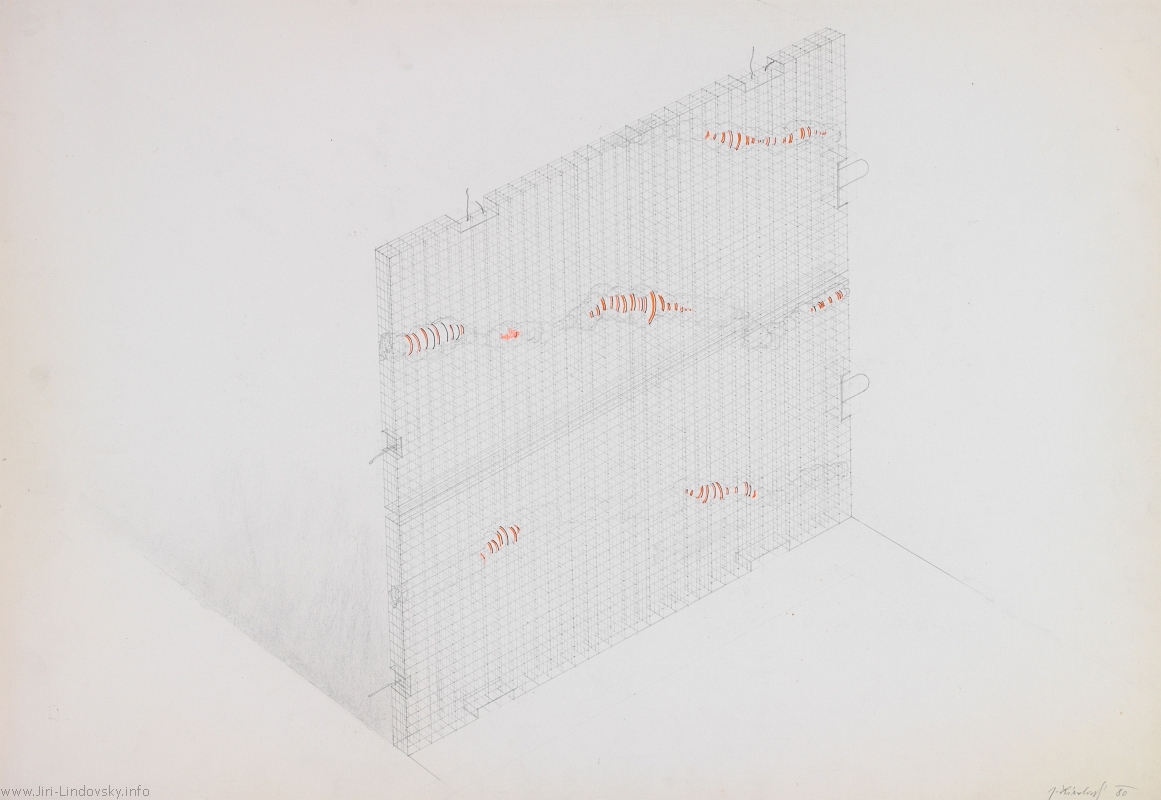 A drawing by artist Jiří Lindovský showing how hand drawing data is like making art