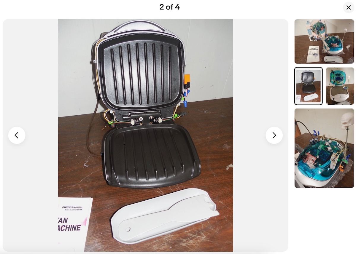 Lean Mean Synthesis Machine by Doug MacDowell with lid open revealing internal components